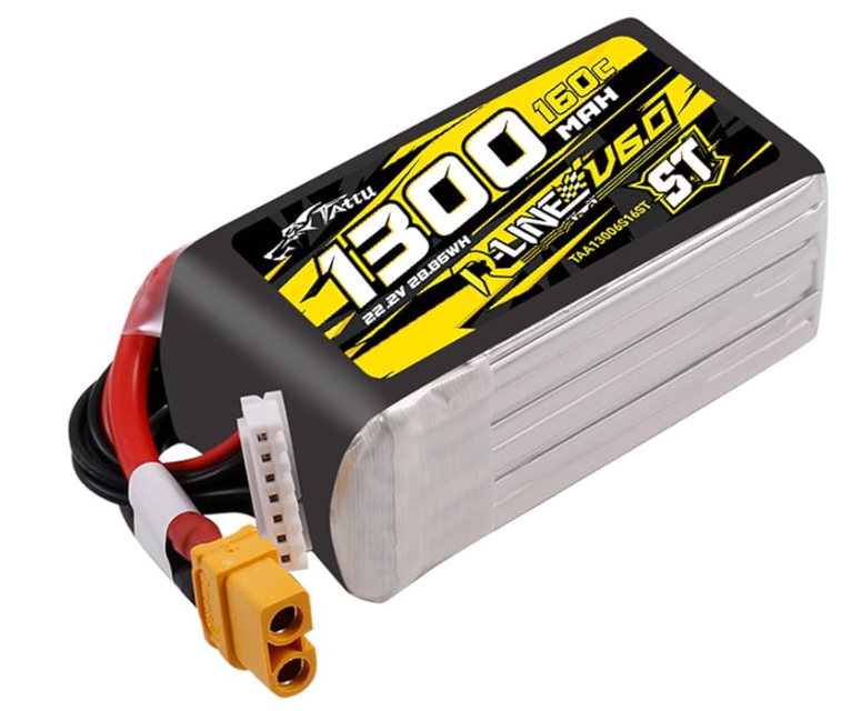 TATTU RLINE V6 1300MAH 6S 160C LIPO - Image 2