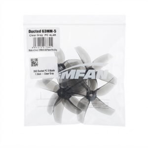 Gemfan D63 Ducted PC 5 Blade 1.5mm - Clear Gray (4 Pairs) - Image 3